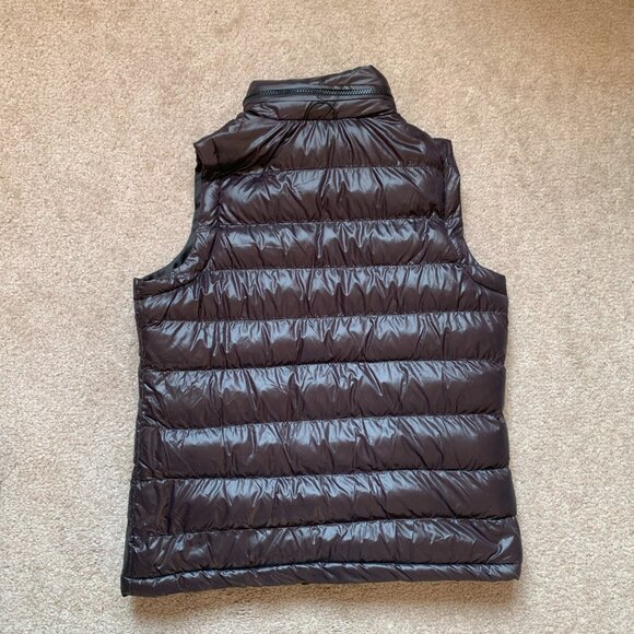 Black Puffer Down Vest medium - Picture 2 of 5